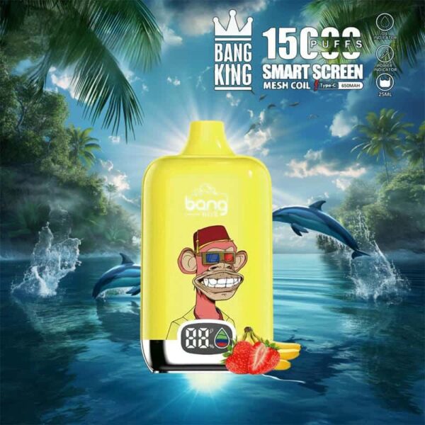 Bang King 15000 Puffs SmartScreen Disposable Vape – Factory Direct, High Capacity E-Cig