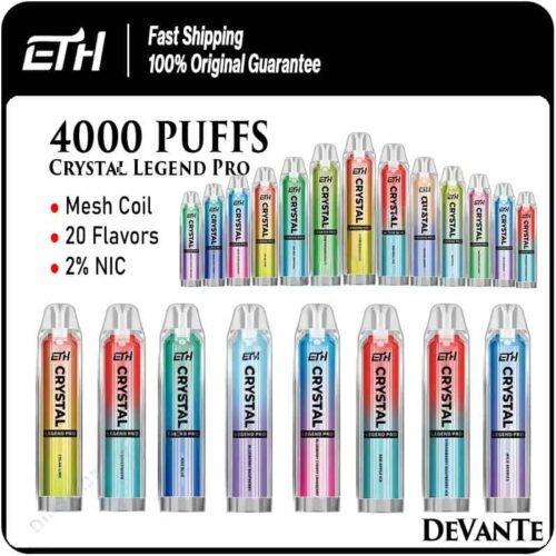ETH Crystal 4000 – Stylish Disposable Vape Pen with Smooth Original Flavor