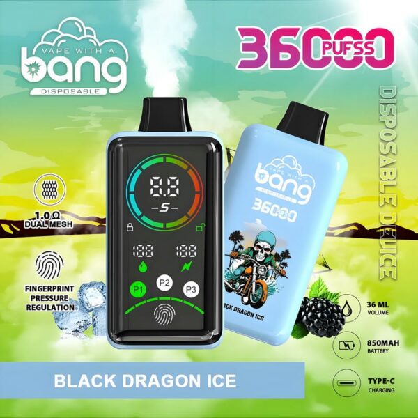 Bang 36000 – 36K Puffs Disposable Vape with Fingerprint Unlock & Power Control