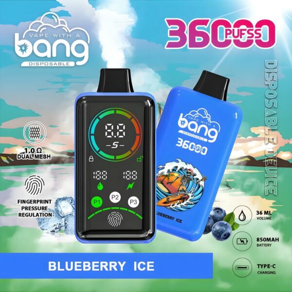 Bang 36000 – 36K Puffs Disposable Vape with Fingerprint Unlock & Power Control