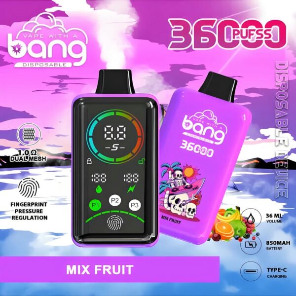 Bang 36000 – 36K Puffs Disposable Vape with Fingerprint Unlock & Power Control