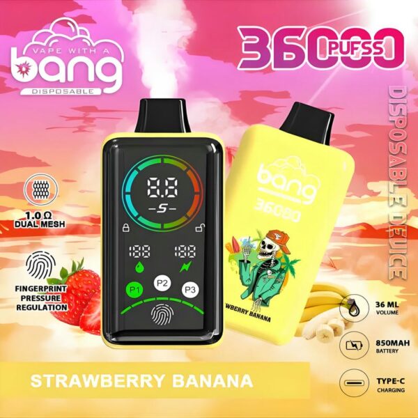 Bang 36000 – 36K Puffs Disposable Vape with Fingerprint Unlock & Power Control