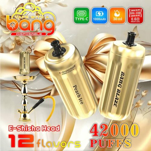 Bang Blaze 42K Puffs Disposable Vape: Unmatched Performance with 42,000 Puffs for an Extended Vaping Experience