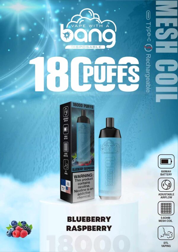 Bang Crown Bar 18000 Puffs Leather-Wrapped Disposable Vape – 0–5% Nicotine Options