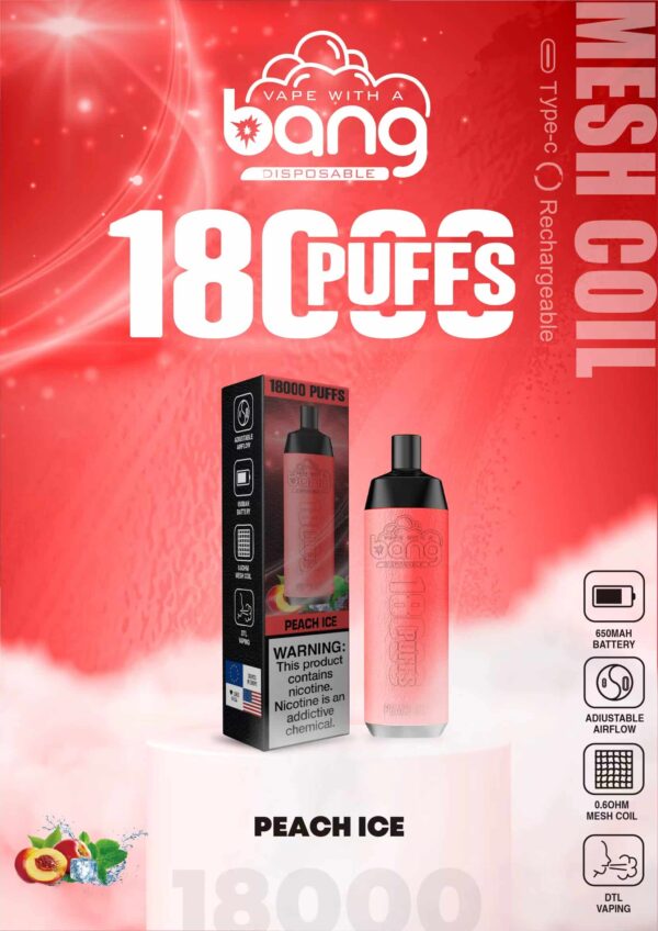 Bang Crown Bar 18000 Puffs Leather-Wrapped Disposable Vape – 0–5% Nicotine Options
