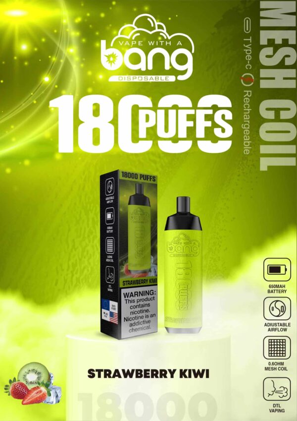 Bang Crown Bar 18000 Puffs Leather-Wrapped Disposable Vape – 0–5% Nicotine Options