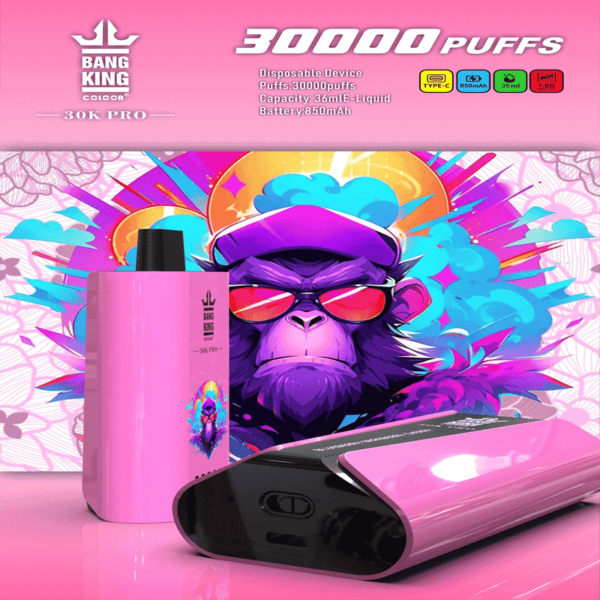 Bang King 30000 Pro Disposable Vape – 30,000 Puffs | Next-Gen Vaping Power