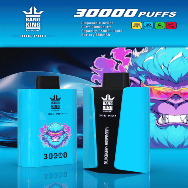 Bang King 30000 Pro Disposable Vape – 30,000 Puffs | Next-Gen Vaping Power