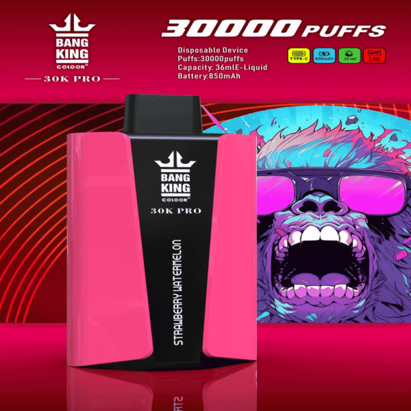 Bang King 30000 Pro Disposable Vape – 30,000 Puffs | Next-Gen Vaping Power