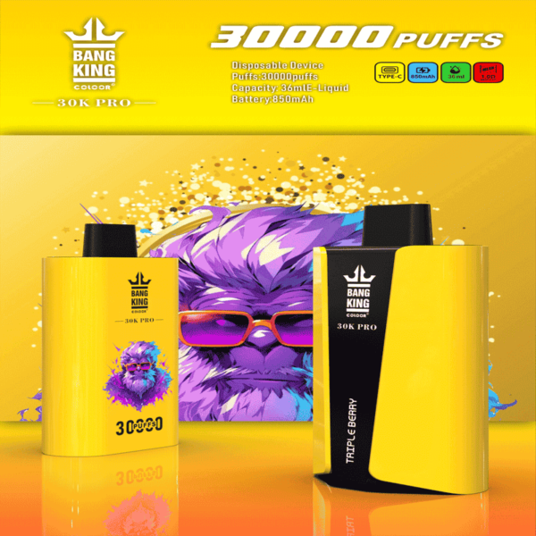 Bang King 30000 Pro Disposable Vape – 30,000 Puffs | Next-Gen Vaping Power