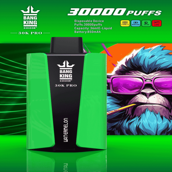 Bang King 30000 Pro Disposable Vape – 30,000 Puffs | Next-Gen Vaping Power