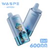 WASPE Mega Vape 60000 Puffs – LED Display, Tri-Flavor, Rechargeable Convenience