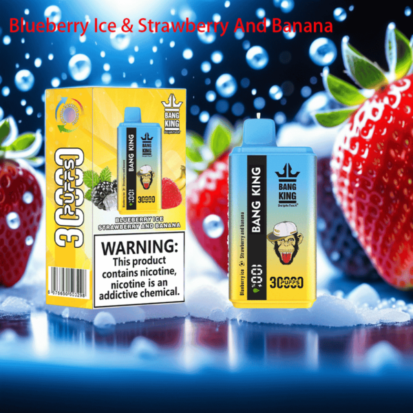 Bang King 30000 Puffs Disposable Vape – Dual Flavor, LCD Display, 0–5% Nicotine
