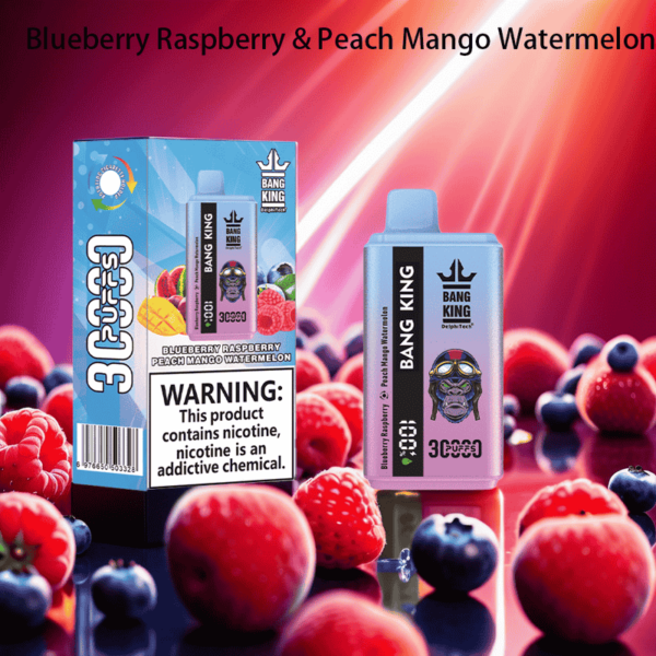 Bang King 30000 Puffs Disposable Vape – Dual Flavor, LCD Display, 0–5% Nicotine