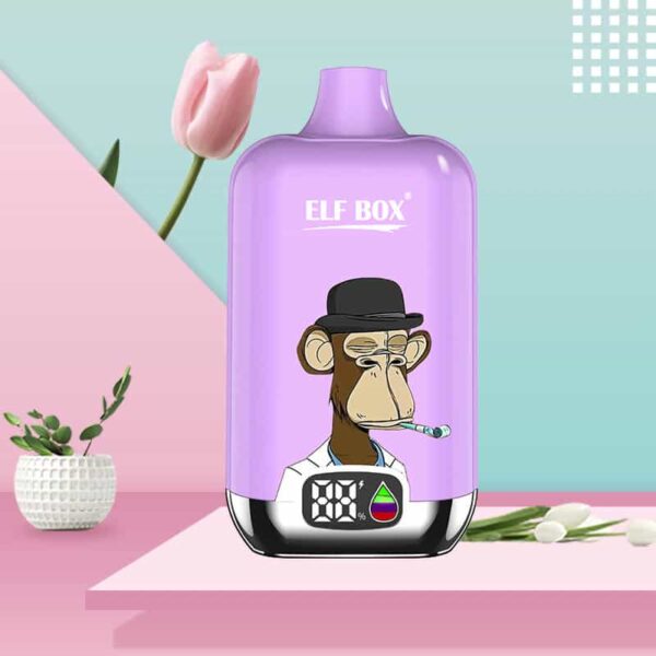 ELF BOX Digital Disposable Vape – 12000 Puffs | LED Display | 0%–5% Nicotine Options