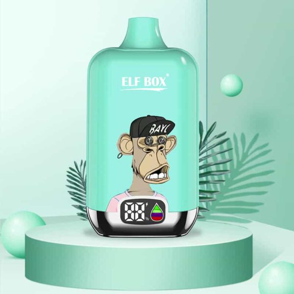 ELF BOX Digital Disposable Vape – 12000 Puffs | LED Display | 0%–5% Nicotine Options