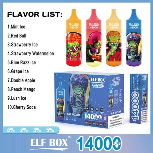 ELF BOX 14000 Puffs – Original Disposable Vape Pen with Premium Flavor