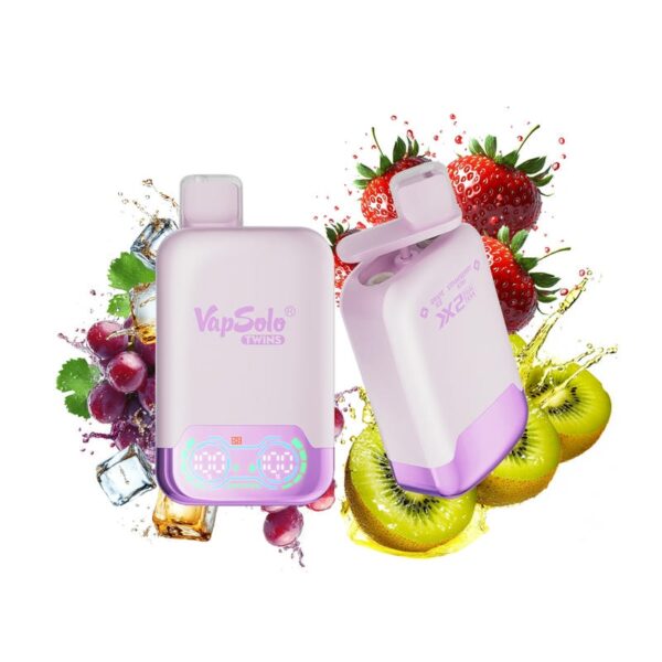 VapSolo Twins 20000 Puffs Disposable Vape – Dual Flavor, 25mL E-liquid, Rechargeable Battery, Mesh Coil, Adjustable Airflow