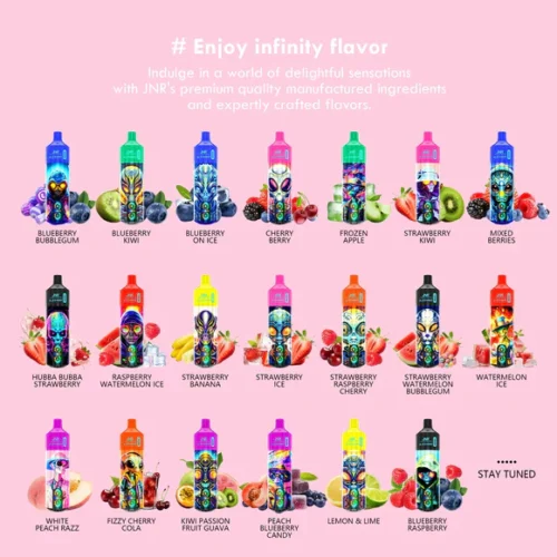 JNR Alien 10000 – 10,000 Puff Rechargeable Vape with RGB Lights & Adjustable Airflow