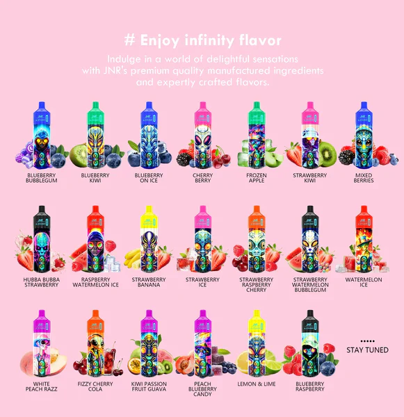 JNR Alien 10000 – 10,000 Puff Rechargeable Vape with RGB Lights & Adjustable Airflow