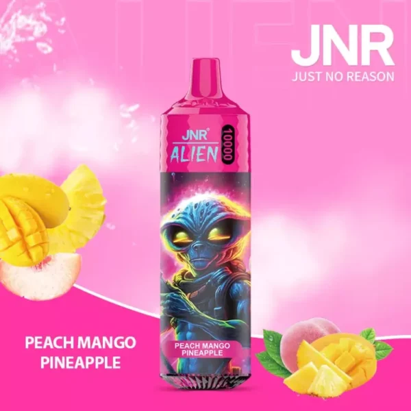 JNR Alien 10000 – 10,000 Puff Rechargeable Vape with RGB Lights & Adjustable Airflow