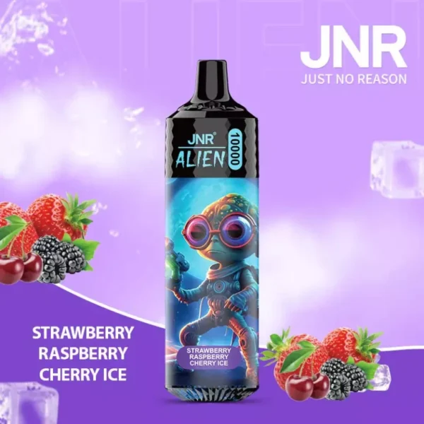 JNR Alien 10000 – 10,000 Puff Rechargeable Vape with RGB Lights & Adjustable Airflow