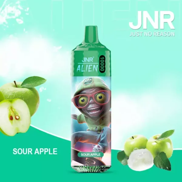 JNR Alien 10000 – 10,000 Puff Rechargeable Vape with RGB Lights & Adjustable Airflow