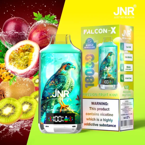 JNR FALCON X 18000 Puffs Disposable Vape – LED Display, Original 18K Model, Dual Mesh Coil