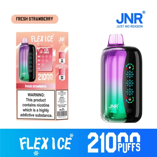 JNR Flex Ice 21000 Puffs Touch Screen Smart Disposable Vape | 26mL, 1000mAh, Adjustable Ice & Airflow