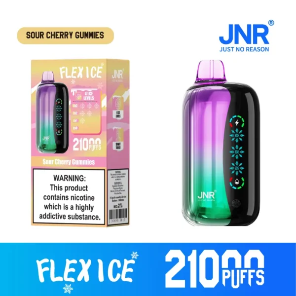 JNR Flex Ice 21000 Puffs Touch Screen Smart Disposable Vape | 26mL, 1000mAh, Adjustable Ice & Airflow
