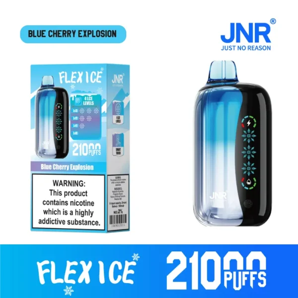 JNR Flex Ice 21000 Puffs Touch Screen Smart Disposable Vape | 26mL, 1000mAh, Adjustable Ice & Airflow