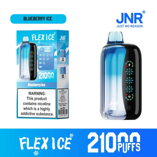 JNR Flex Ice 21000 Puffs Touch Screen Smart Disposable Vape | 26mL, 1000mAh, Adjustable Ice & Airflow