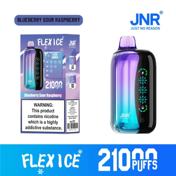 JNR Flex Ice 21000 Puffs Touch Screen Smart Disposable Vape | 26mL, 1000mAh, Adjustable Ice & Airflow