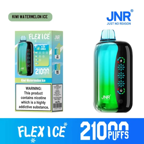 JNR Flex Ice 21000 Puffs Touch Screen Smart Disposable Vape | 26mL, 1000mAh, Adjustable Ice & Airflow