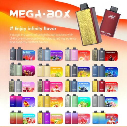 JNR Mega Box 25000 Puffs – Original Rechargeable Disposable Vape with Massive Capacity & Smooth Flavor