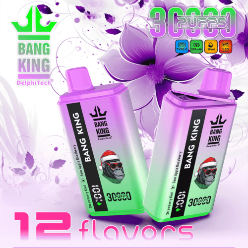 Bang King 30000 Puffs Disposable Vape – Dual Flavor, LCD Display, 0–5% Nicotine