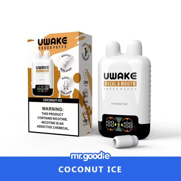 Mr.Goodie Uwake 30000 Puffs Disposable Vape – Dual Inhalation (Nasal & Mouth) with LED Display