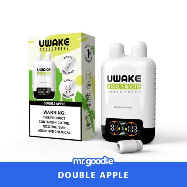 Mr.Goodie Uwake 30000 Puffs Disposable Vape – Dual Inhalation (Nasal & Mouth) with LED Display