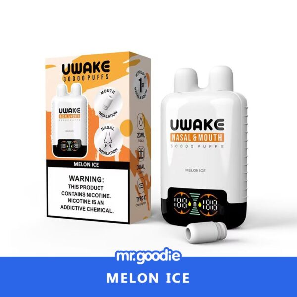 Mr.Goodie Uwake 30000 Puffs Disposable Vape – Dual Inhalation (Nasal & Mouth) with LED Display