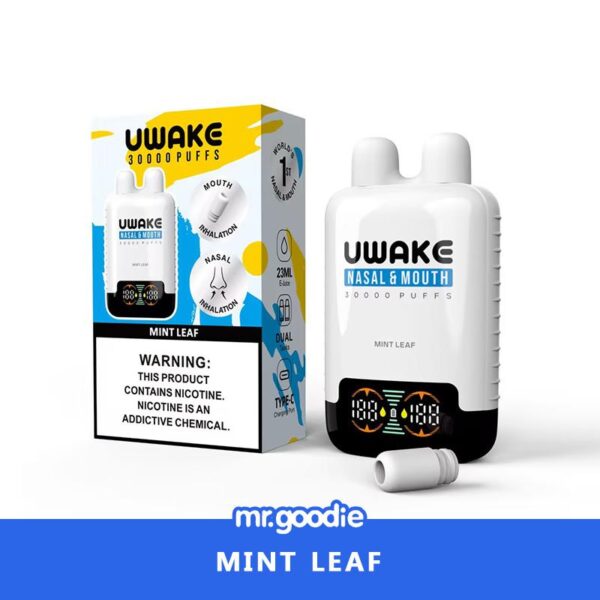 Mr.Goodie Uwake 30000 Puffs Disposable Vape – Dual Inhalation (Nasal & Mouth) with LED Display