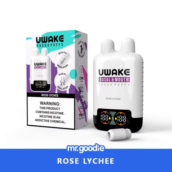 Mr.Goodie Uwake 30000 Puffs Disposable Vape – Dual Inhalation (Nasal & Mouth) with LED Display