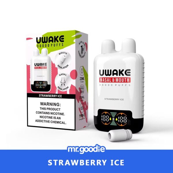 Mr.Goodie Uwake 30000 Puffs Disposable Vape – Dual Inhalation (Nasal & Mouth) with LED Display
