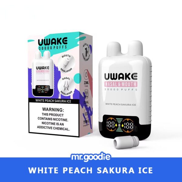 Mr.Goodie Uwake 30000 Puffs Disposable Vape – Dual Inhalation (Nasal & Mouth) with LED Display