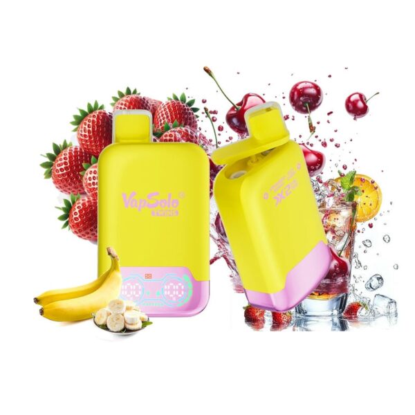 VapSolo Twins 20000 Puffs Disposable Vape – Dual Flavor, 25mL E-liquid, Rechargeable Battery, Mesh Coil, Adjustable Airflow