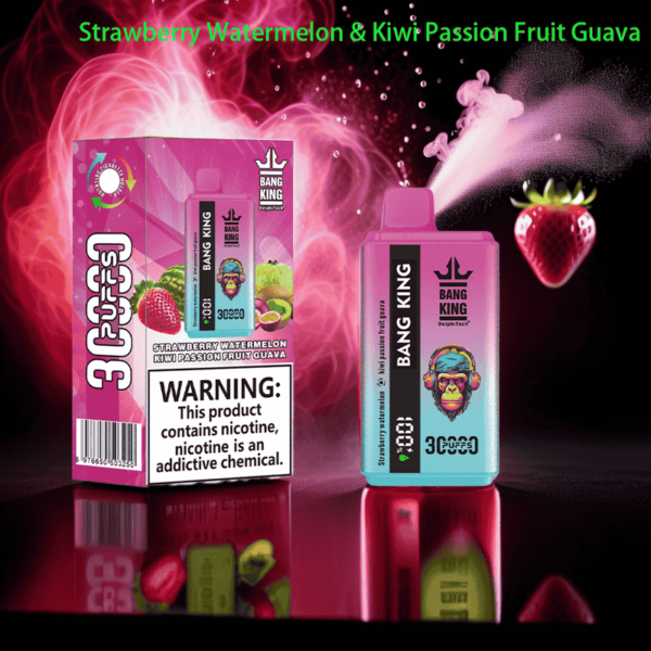 Bang King 30000 Puffs Disposable Vape – Dual Flavor, LCD Display, 0–5% Nicotine