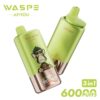 WASPE Mega Vape 60000 Puffs – LED Display, Tri-Flavor, Rechargeable Convenience