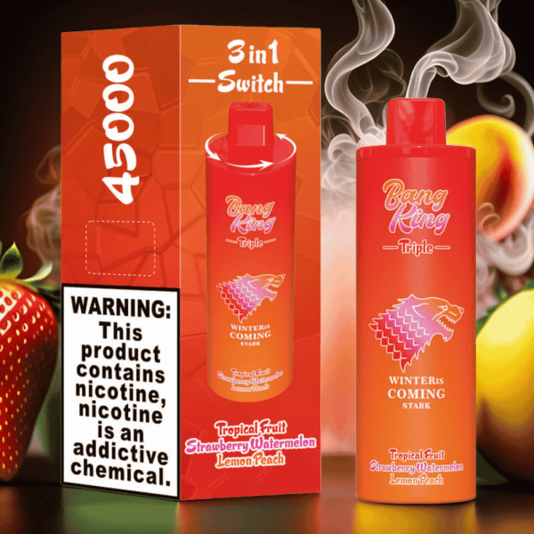 Bang King Triple 45000 – 3-in-1 Flavor Rechargeable Vape | 45K Puffs Disposable