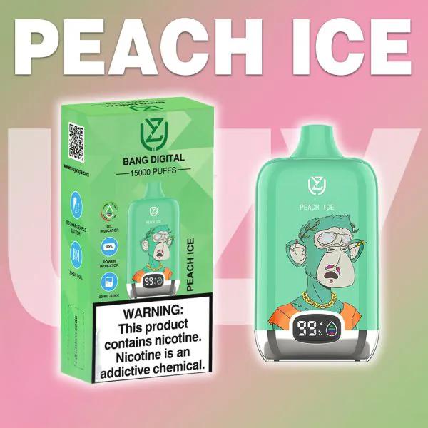 UZY Bang Digital 15000 Puffs Disposable Vape – LED Display | 0%-5% Nicotine Options