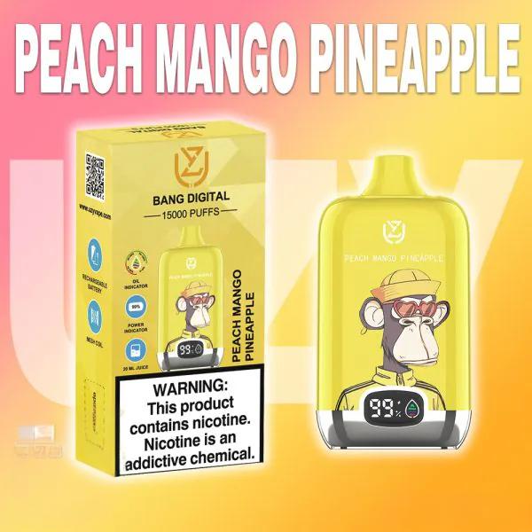UZY Bang Digital 15000 Puffs Disposable Vape – LED Display | 0%-5% Nicotine Options