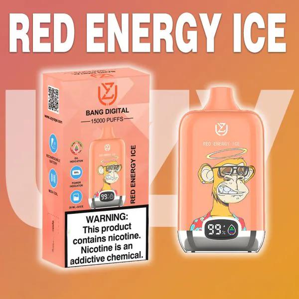 UZY Bang Digital 15000 Puffs Disposable Vape – LED Display | 0%-5% Nicotine Options